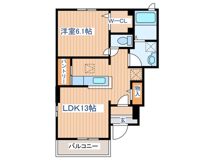 グレイスBの物件間取画像