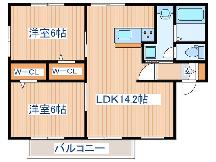 セジュールタカノの物件間取画像