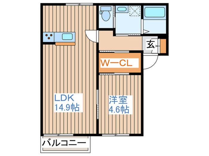 クレセントムーンAの物件間取画像