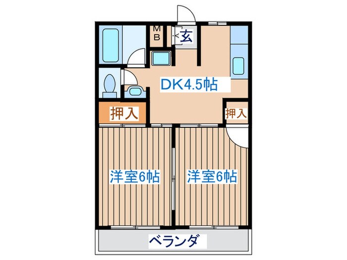 ファミール木ノ下の物件間取画像