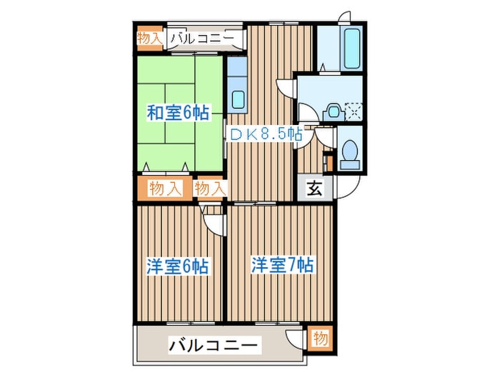 エクセルディアコートの物件間取画像