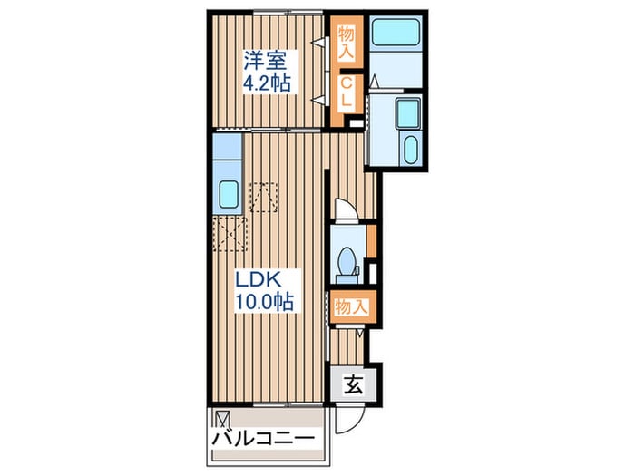 飛鳥Ａの物件間取画像