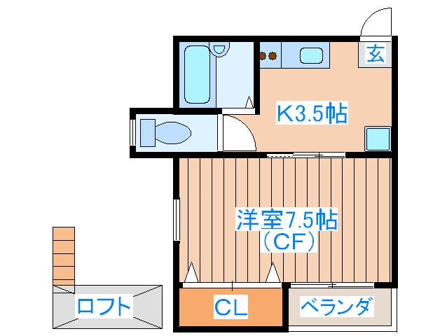 ｺｰﾎﾟ・さんたあめりあの物件間取画像