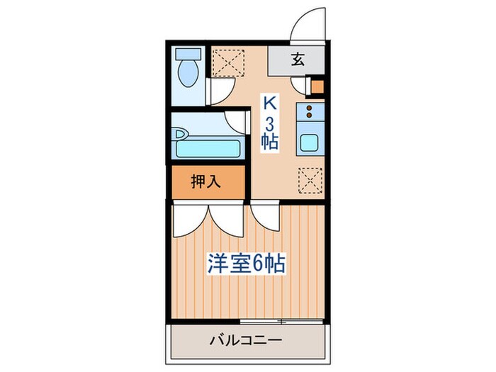 クリエートハイツ高砂の物件間取画像