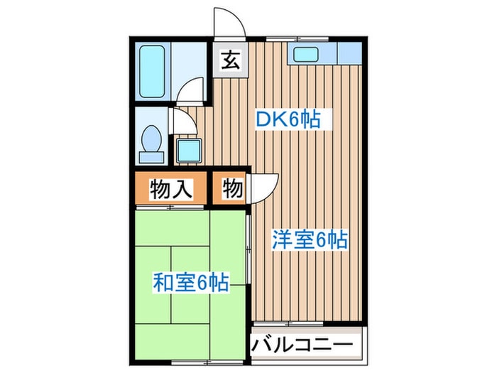 コーポミヤマの物件間取画像