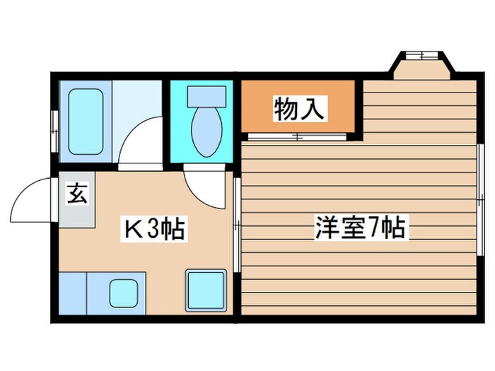 シティハイム東花Ⅰ号棟の物件間取画像