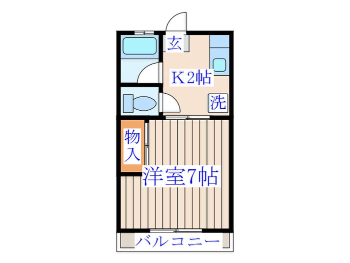 シティハイム東花Ⅰ号棟の物件間取画像