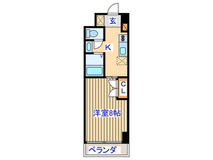 バウスクロス仙台宮町の物件間取画像