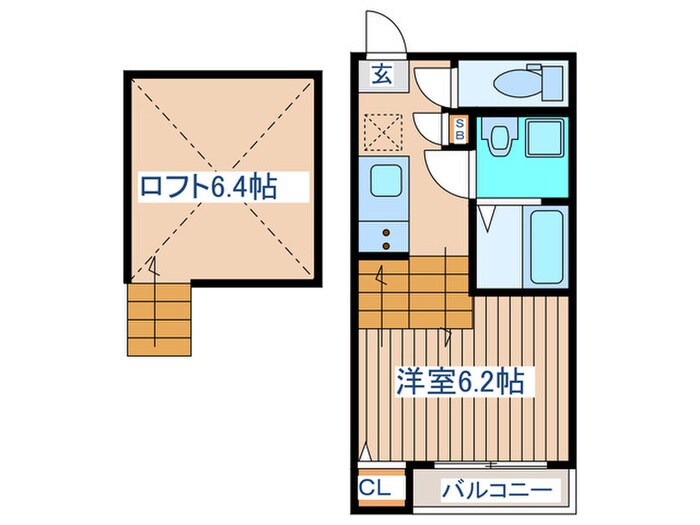 ハーモニーテラス八乙女の物件間取画像