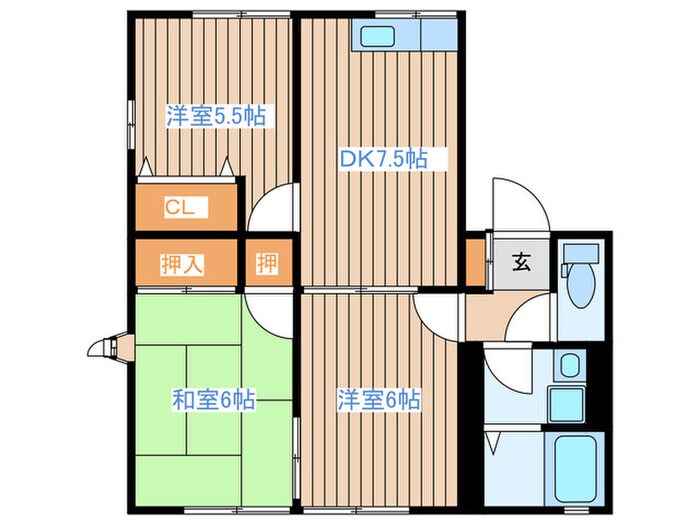 レトアBの物件間取画像