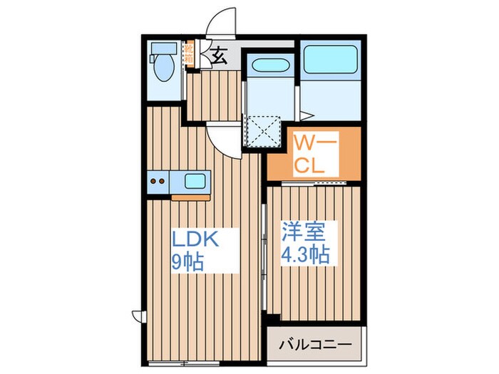 Baan大河原の物件間取画像