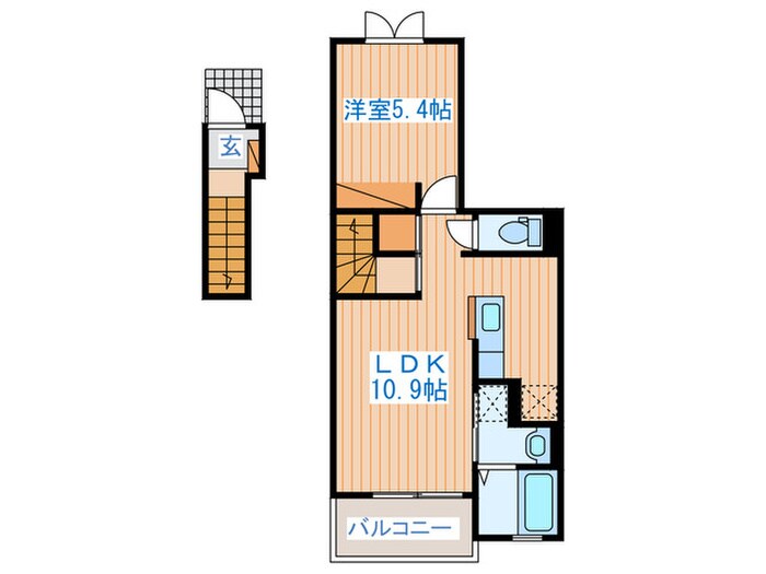 サニーセトル八号館の物件間取画像