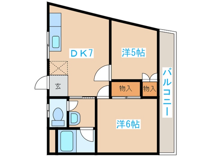 燕嶺ハイツの物件間取画像