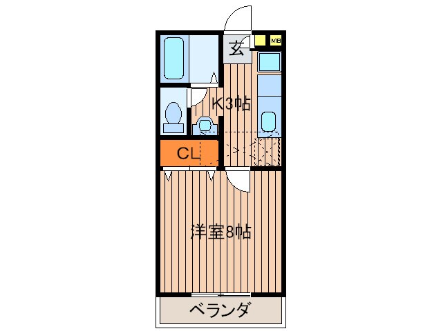 エスパレス安養寺の物件間取画像