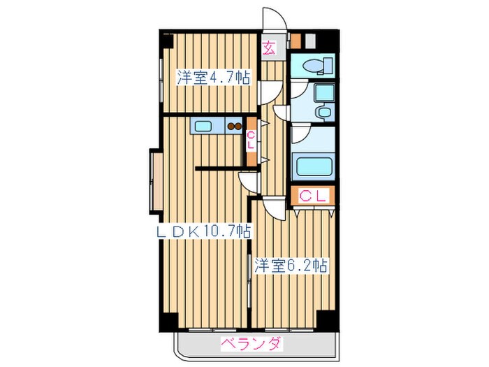 ベルメゾン新田東の物件間取画像