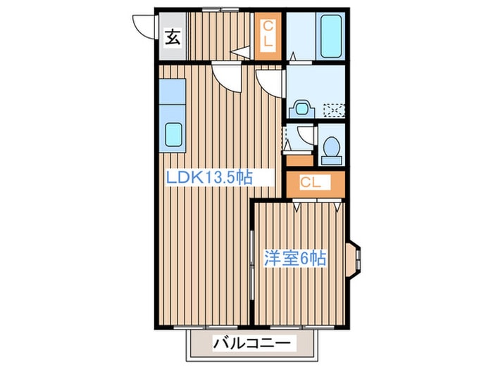コ－ポきららの物件間取画像