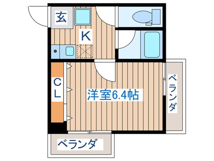 ハイツ秋田屋の物件間取画像