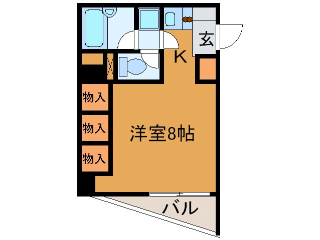 ホワイトキャッスル宮城野Ⅱの物件間取画像