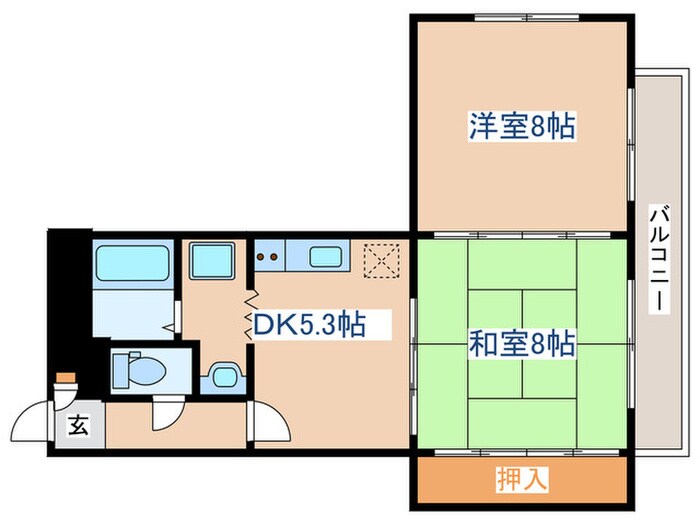 福室アベニューの物件間取画像