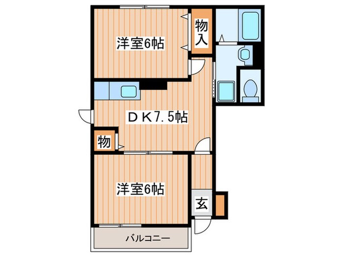 フォルモーント郷古Ⅰの物件間取画像