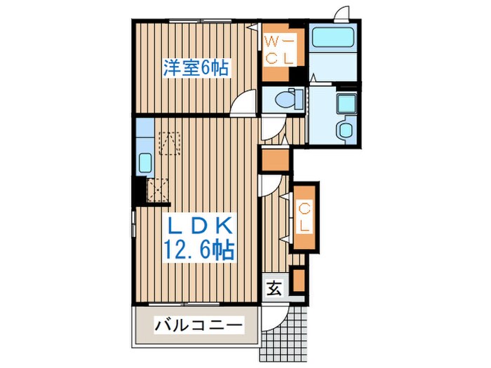 千賀の台SpinachⅢの物件間取画像