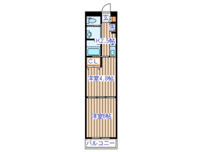 チェンピー榴岡Ⅲの物件間取画像