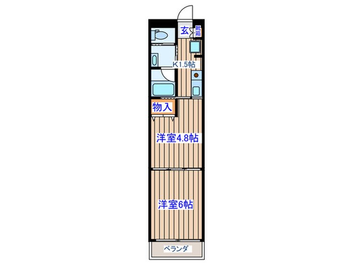 チェンピー榴岡Ⅲの物件間取画像