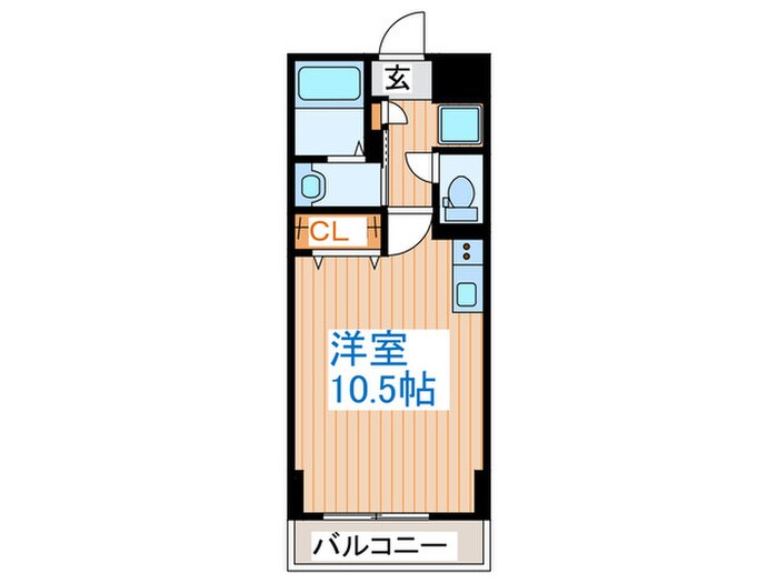 クオーレ連坊の物件間取画像