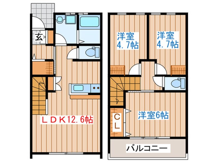 ハイルザーム参番館の物件間取画像