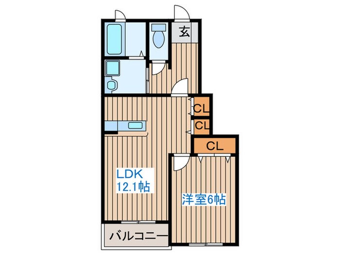 インフォローズ Bの物件間取画像