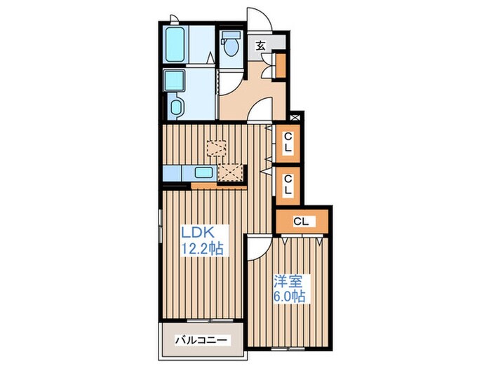 アーバンハイツ桑原Ⅰの物件間取画像