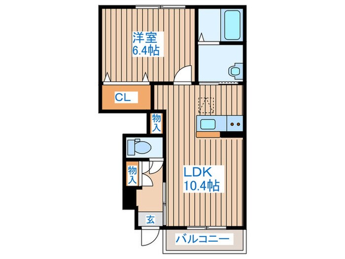 クラヴィエTEの物件間取画像