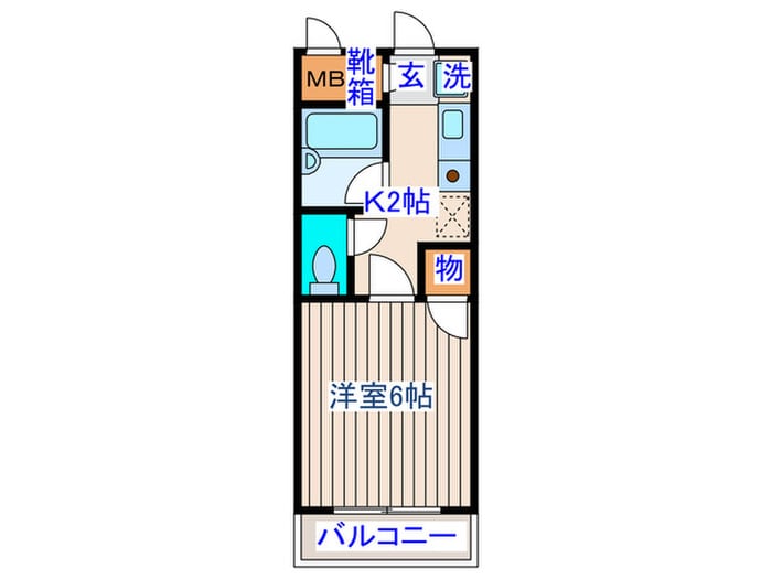 アクティブパレス－カラフル－の物件間取画像