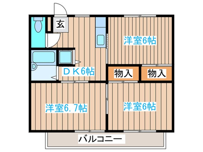 ヤマトハイツの物件間取画像