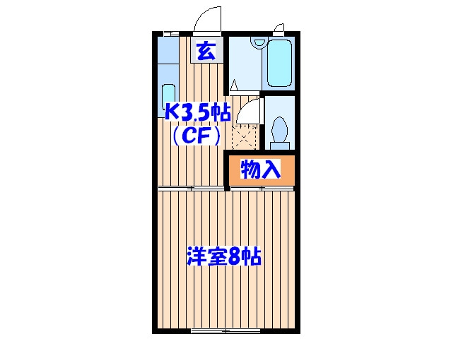 アーバンソレイユ八乙女の物件間取画像