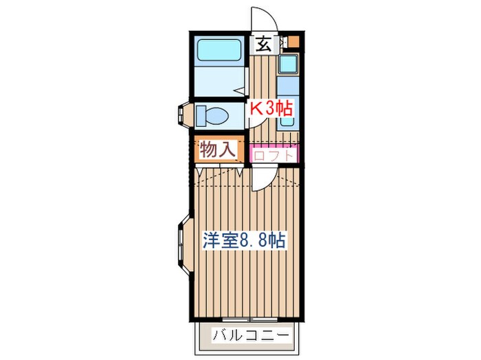 クレセール南吉成弐番館の物件間取画像