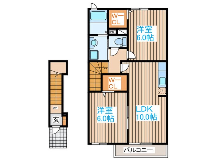 ストロベリーハウスⅠの物件間取画像