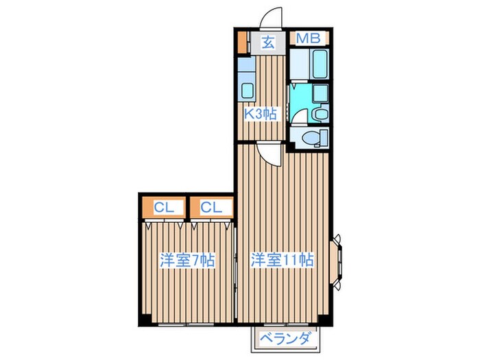 ラパン・ドゥ・上杉の物件間取画像