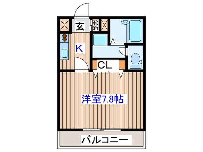 米ヶ袋ベルサンテの物件間取画像