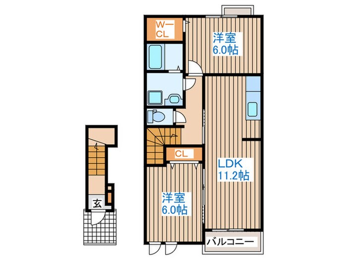 カルム・メゾン・Kの物件間取画像