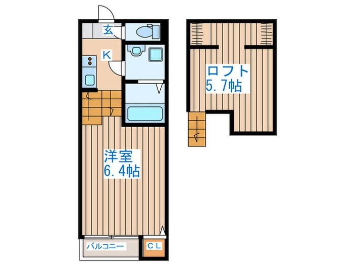 フラームシンフォニーの物件間取画像