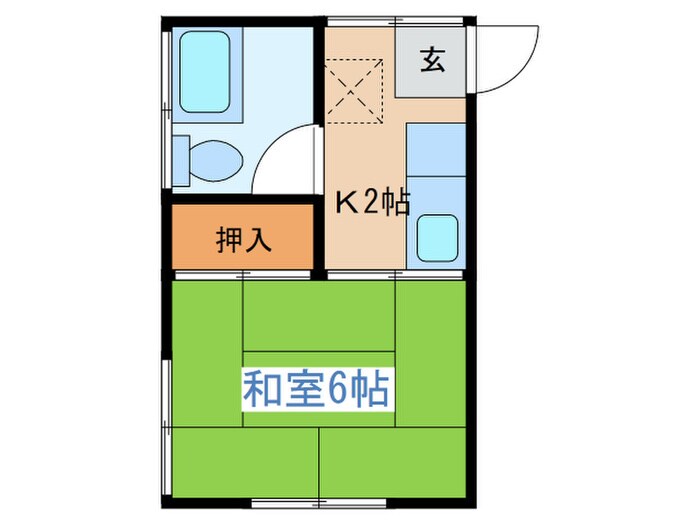 コーポ41の物件間取画像