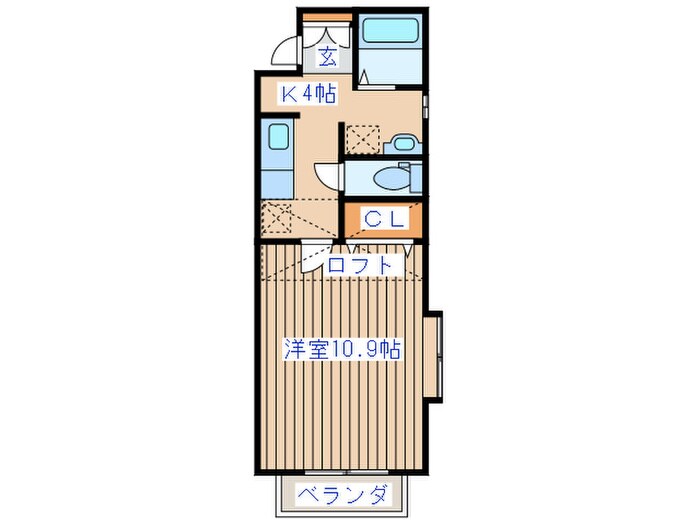 ＷＩＳＨ荒井の物件間取画像