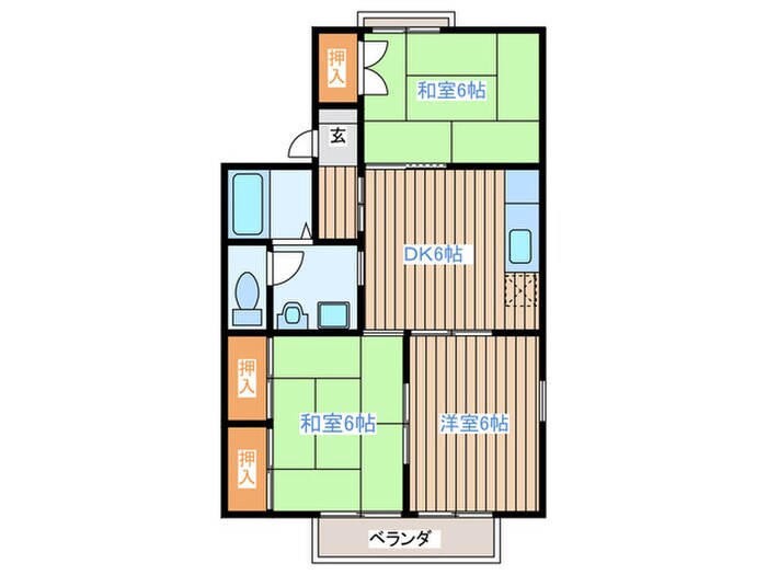 エヤナ蔵Ⅱの物件間取画像