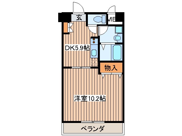 ウエストパーク支倉の物件間取画像