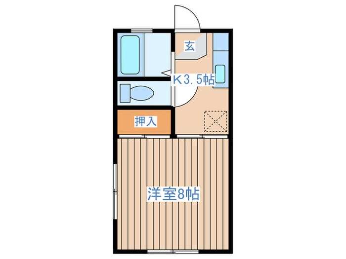 つのだハイツの物件間取画像