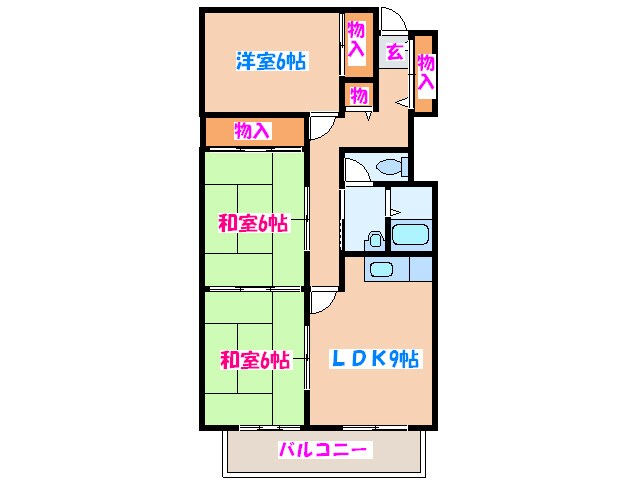 メモワ－ルチエミの物件間取画像