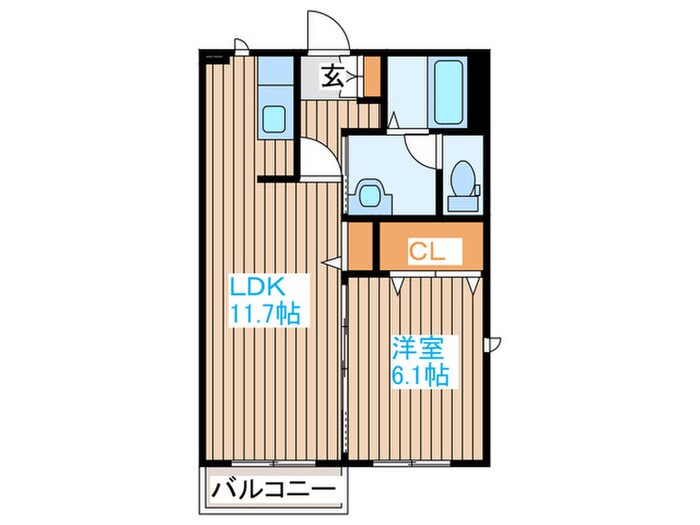 メゾン・ラークBの物件間取画像