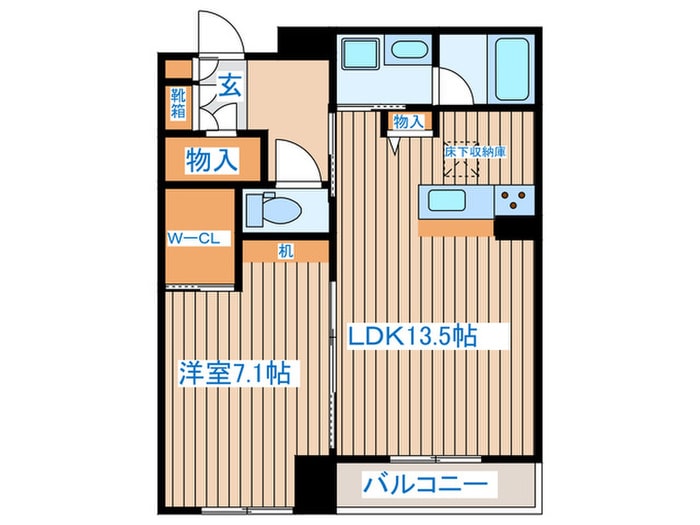 レアリゼ長町の物件間取画像