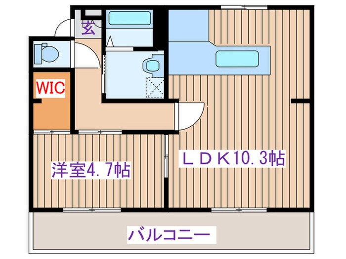 テレパレス榴ヶ岡1号棟の物件間取画像